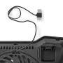 Nedis Notebook-Ständer / Anzahl Lüfter: 1 / Stromversorgung über USB / Anzahl Winkel: 2 / 17 " / 1500 U/min / LED