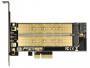 DELOCK PCIe-Card x4 > M2 KeyB + NVMe M.2 KeyM LowProfile (89630)