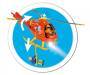 Simba Dickie Sam Hubschrauber Wallaby mit Figur