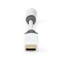 Nedis USB-Adapter| USB 2.0| USB-C Stecker| 3.5 mm Buchse| 0.1 m| Rund| Vergoldet|