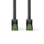 Nedis CAT7-Netzwerkkabel / S/FTP / RJ45 Stecker / RJ45 Stecker / 10.0 m / Snagless / Rund / LSZH / Schwarz / Umschlag