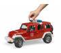 Bruder Jeep Wrangler Unlimited Rubicon Feuerwehrfahrzeug mit Feuerwehrmann 02528