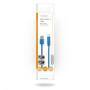 Nedis USB-Kabel / USB 3.2 Gen 1 / USB-A Stecker / USB-B Stecker / 5 Gbps / Vernickelt / 2.00 m / Rund / PVC / Blau / Umschlag