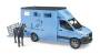 Bruder, Mercedes-Benz Sprinter Tiertransporter, L 45,5 cm, hellblau, 02674