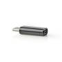 Nedis USB-Adapter| USB 2.0| USB-C Stecker| Micro-B Buchse| 480 Mbps| Vernickelt
