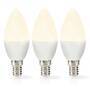 Nedis LED-Lampe E14| Kerze| 2.8 W| 250 lm| 2700 K| Warmweiss| Matte lampe| 3