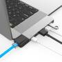 HyperDrive Net 6-in-2 Hub für MacBook Pro, silber >