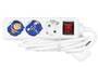 REV Ritter REV 0512351555 - 1.4 m - 3 AC outlet(s) - indoor - Type F - Unmanaged - White