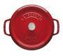 Staub La Cocotte 24cm rund, Kirsch-rot, Gusseisen Auflaufformen + Bräter