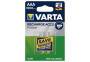 Varta 1x2 Professional NiMH 1000 mAh AAA - Rechargeable battery - Nickel-Metal Hydride (NiMH) - 1.2 V - 1000 mAh - Silver - 13 g