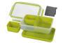 Emsa Clip&Go Lunchbox 518098 1,2l Transparent/Grün Foodcontainer + Lunchboxen