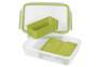 EMSA CLIP & GO - Lunch container - Adult - Green - Transparent - Polypropylene (PP) - Thermoplastic elastomer (TPE) - Monotone - Rectangular