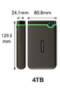 TRANSCEND 4TB 6,35cm 2,5Zoll Portable HDD StoreJet M3 Iron Gray (TS4TSJ25M3S)