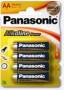 1x4 Panasonic Alkaline Power Mignon LR6 AA Batterien