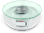 Soehnle Roma Silver - Electronic kitchen scale - 5 kg - 1 g - Stainless steel - Glass - Countertop