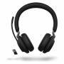 Jabra Evolve2 65 MS Stereo Headset schwarz BT USB-A PC-Headsets