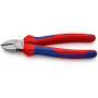 KNIPEX 70 02 180 - Diagonal-cutting pliers - Chromium-vanadium steel - Plastic - Blue/Red - 18 cm - 252 g