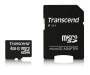 Transcend microSDXC/SDHC Class 10 4GB with Adapter - 4 GB - MicroSDHC - Class 10 - NAND - 90 MB/s - Black