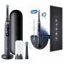 Oral-B iO 7 iO7 Elektrische Zahnbürste/Electric Toothbrush, Magnet-Technologie, 2 Aufsteckbürsten, 5 Putzmodi für Zahnpflege, Display & Reiseetui, Designed by Braun, black onyx