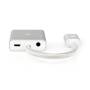 Nedis VGA-Adapter / HDMI™ Stecker / VGA Buchse / Vergoldet / Gerade / Aluminium / Silber / Verpackung mit Sichtfenster
