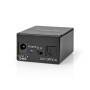 Nedis Digital-Audio-Switch / 2-Weg / Anschlüsse – Eingang: DC Power / 2x TosLink / Anschlüsse – Ausgang: TosLink Buchse / Handbuch / Schalter / Metall / Schwarz