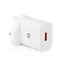 Nedis Netzladegerät| Schnellladefunktion| QC3.0| 3.0 A| Anzahl der Ausgänge 1| USB-A - Charger