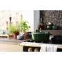 Staub La Cocotte 33cm oval, Basilikum-grün, Gusseisen Auflaufformen + Bräter