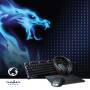 Nedis Gaming Combo Kit / 5-in-1 / Tastatur, Headset, Maus und Mauspad / Schwarz / QWERTY / US-Layout