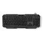 Nedis Wired Gaming Keyboard / USB Type-A / Folientasten / LED / AZERTY / FR-Layout / Stromversorgung über USB / Netzkabellänge: 1.30 m / Multimedia