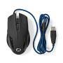 Nedis Gaming Mouse / Verdrahtet / 1200 / 2400 / 4800 / 7200 dpi / Einstellbar DPI / Anzahl Knöpfe: 6 / Programmierbare Tasten / Rechtshändig / 1.50 m / Ohne Beleuchtung