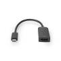 Nedis USB-C™ Adapter / USB 3.2 Gen 1 / USB-C™ Stecker / HDMI™ Ausgang / 4K@60Hz / 0.20 m / Rund / Vernickelt / PVC / Schwarz / Box