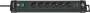 Brennenstuhl Premium-Line Steckdosenleiste 6-fach mit Schalter und Aufhänge-Vorrichtung 3.00 m Schwarz TYPE F