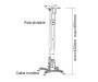 DH Beamer Sunne silber  43-65cm 15° Kabelmanagement bis 20KG (PRO02S)