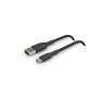 Belkin Micro-USB-Kabel ummantelt 1m schwarz          CAB007bt1MBK Kabel und Adapter -Kommunikation-