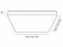 Moltu Luce  MUSO SQUARE SD Deckenaufbauleuchte IP54 18W 3000K RAL9010