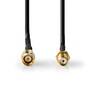 Nedis Antennenkabel / SMA-Stecker / SMA-Buchse / Vergoldet / 50 Ohm / Einzeln geschirmt / 5.00 m / Rund / PVC / Schwarz / Label