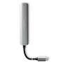Nedis USB Multi-Port-Adapter / 5-in-1 / USB 3.2 Gen 1 / USB-C™ Stecker / HDMI™ Ausgang / RJ45 Buchse / 3x USB-A Buchse / 5 Gbps / 0.20 m / Rund / Vergoldet / PVC / Anthrazit / Box