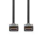 Nedis High Speed ​​HDMI ™ Kabel mit Ethernet / HDMI™ Stecker / HDMI™ Stecker / 4K@30Hz / ARC / 10.2 Gbps / 1.00 m / Rund / PVC / Schwarz / Label