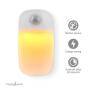 Nedis Plug-In-LED-Nachtlicht / Bewegungssensor / Tag/Nacht Sensor / 0.55 W / 11 lm / Warmweiss