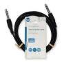Nedis Stereo-Audiokabel / 6.35 mm Stecker / 6.35 mm Stecker / Vernickelt / 2.00 m / Rund / Schwarz / Label
