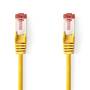 Nedis CAT6-Netzwerkkabel / RJ45 Stecker / RJ45 Stecker / S/FTP / 0.50 m / Rund / LSZH / Gelb / Label