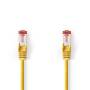Nedis CAT6-Netzwerkkabel / RJ45 Stecker / RJ45 Stecker / S/FTP / 10.0 m / Rund / LSZH / Gelb / Label