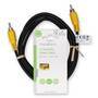 Nedis Composite-Videokabel / RCA / RCA / Vernickelt / 480p / 2.00 m / Rund / PVC / Schwarz / Label