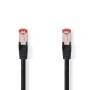 Nedis CAT6-Netzwerkkabel / RJ45 Stecker / RJ45 Stecker / S/FTP / 20.0 m / Rund / LSZH / Schwarz / Label