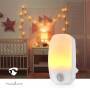 Nedis Plug-In-LED-Nachtlicht / Bewegungssensor / Tag/Nacht Sensor / 0.55 W / 11 lm / Warmweiss