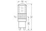 OSRAM LED Stift 3W G9 320lm 2.700K klar dim