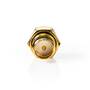 Nedis SMA Adapter / SMA-Buchse Reverse Polarity / SMA-Stecker / Vergoldet / 50 Ohm / Gerade / PVC / Gold / 2 Stück / Box