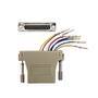 Nedis Serieller Adapter / Adapter / D-SUB 25-Pin-Buchse / RJ45 Buchse / Vernickelt / ABS / Elfenbein / Box