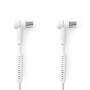 Nedis Koaxial Kabel / IEC (Coax) Stecker / IEC (Coax) Buchse / Vernickelt / 120 dB / 75 Ohm / 4-fach geschirmt / 1.50 m / Rund / PVC / Weiss / Box