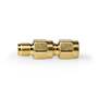 Nedis SMA Adapter / SMA-Stecker Reverse Polarity / SMA-Buchse / Vergoldet / 50 Ohm / Gerade / PVC / Gold / 2 Stück / Box